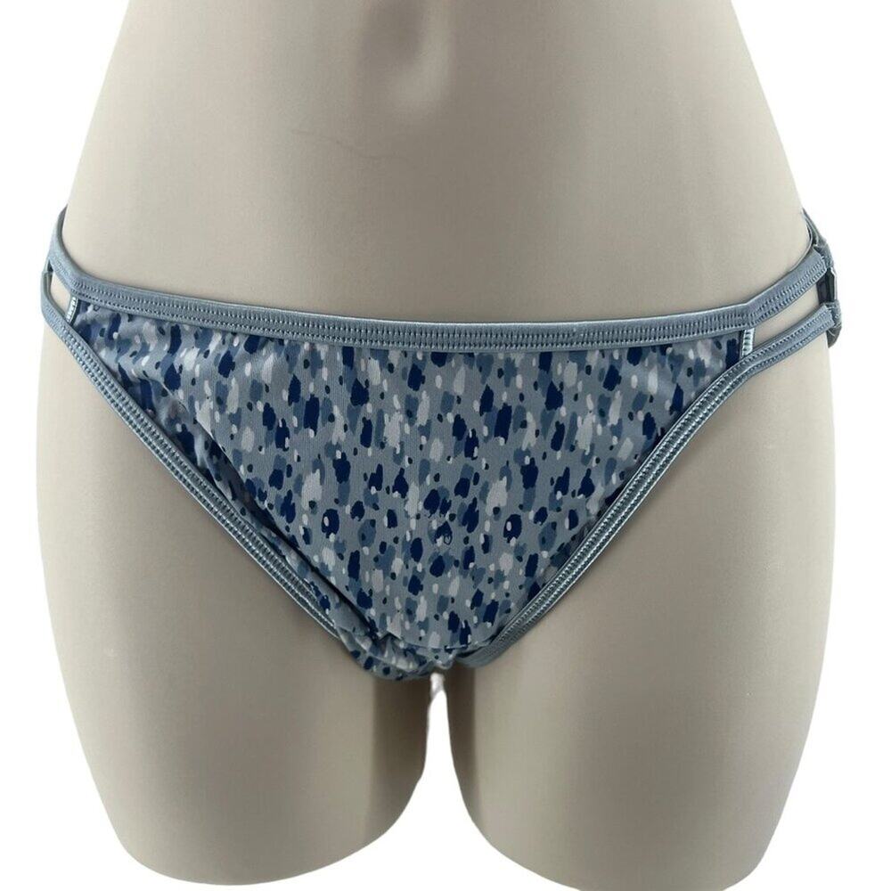 Vanity Fair 18108 Illumination String Bikini Panties Blue Blizzard Womens Size 6
